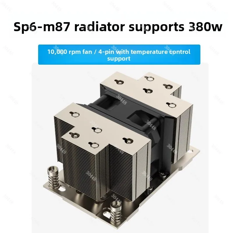 Sp6-m87/amd Cpu Cooler 5 Heat Pipe Side Blow 10,000 Rpm High Speed Fan 2u Server Sp3