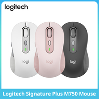 Original Logitech M750 Universal Symmetrical Usb Receiver Desktop Bluetooth Wireless Office Ergonomic Mouse For Laptop Pc