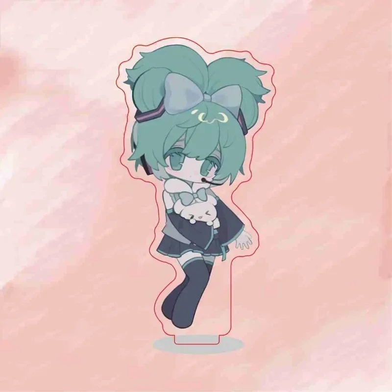 Hatsune Miku Key Buckle Hatsune Miku Project Diva Anime Peripherals Cute Cartoon Mobile Phone Schoolbag Small Pendant Decorate