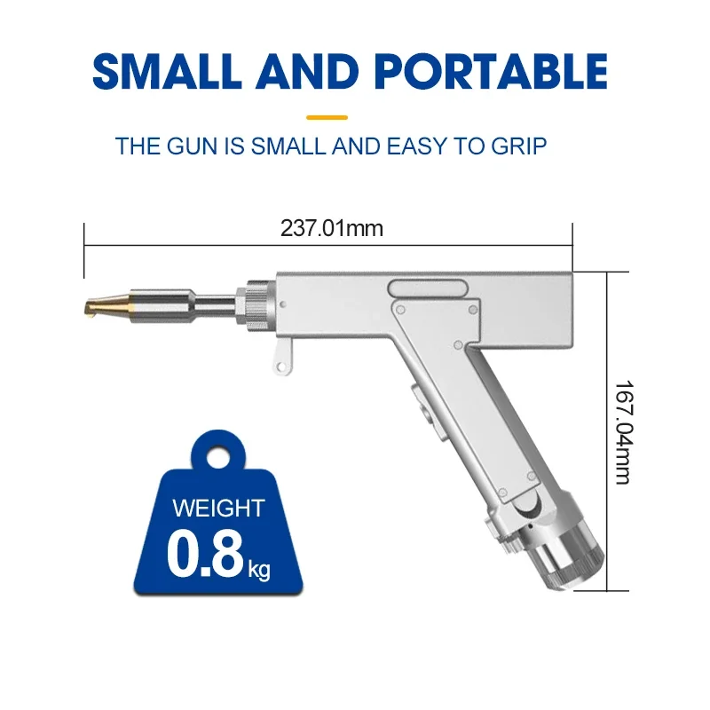 Легкий ручной пистолет для лазерной сварки и резки SUP20T 3 в 1, очищающий пистолет для лазерной сварки, необходимые детали лазерного оборудования