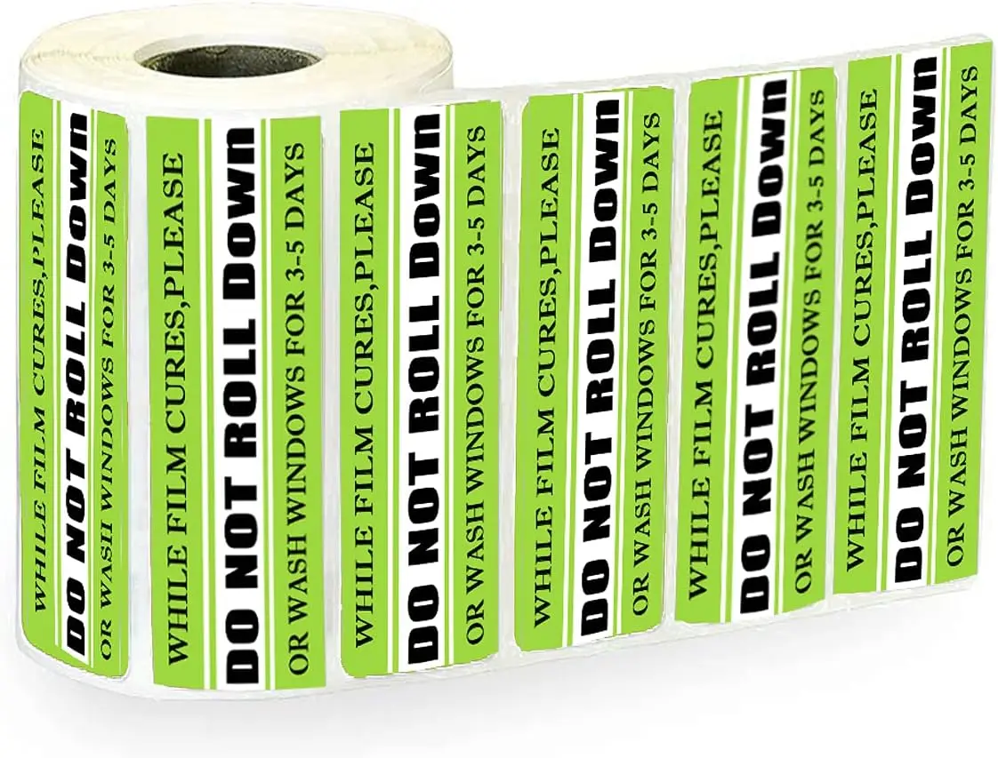 5x1 inch DO NOT ROLL Down Warning Stickers Labels Do Not Roll Down Text Caution Labels for Car Window Switch Tape Warning 500pcs