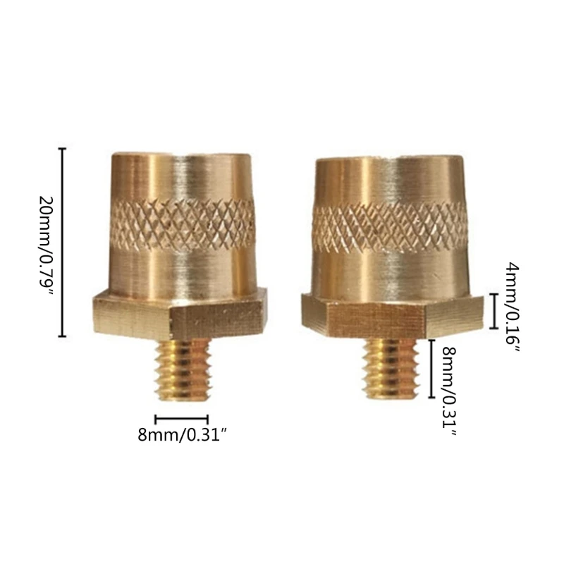 Adaptador de pólos de bateria Terminais de conexão de bateria de carro Material de latão durável