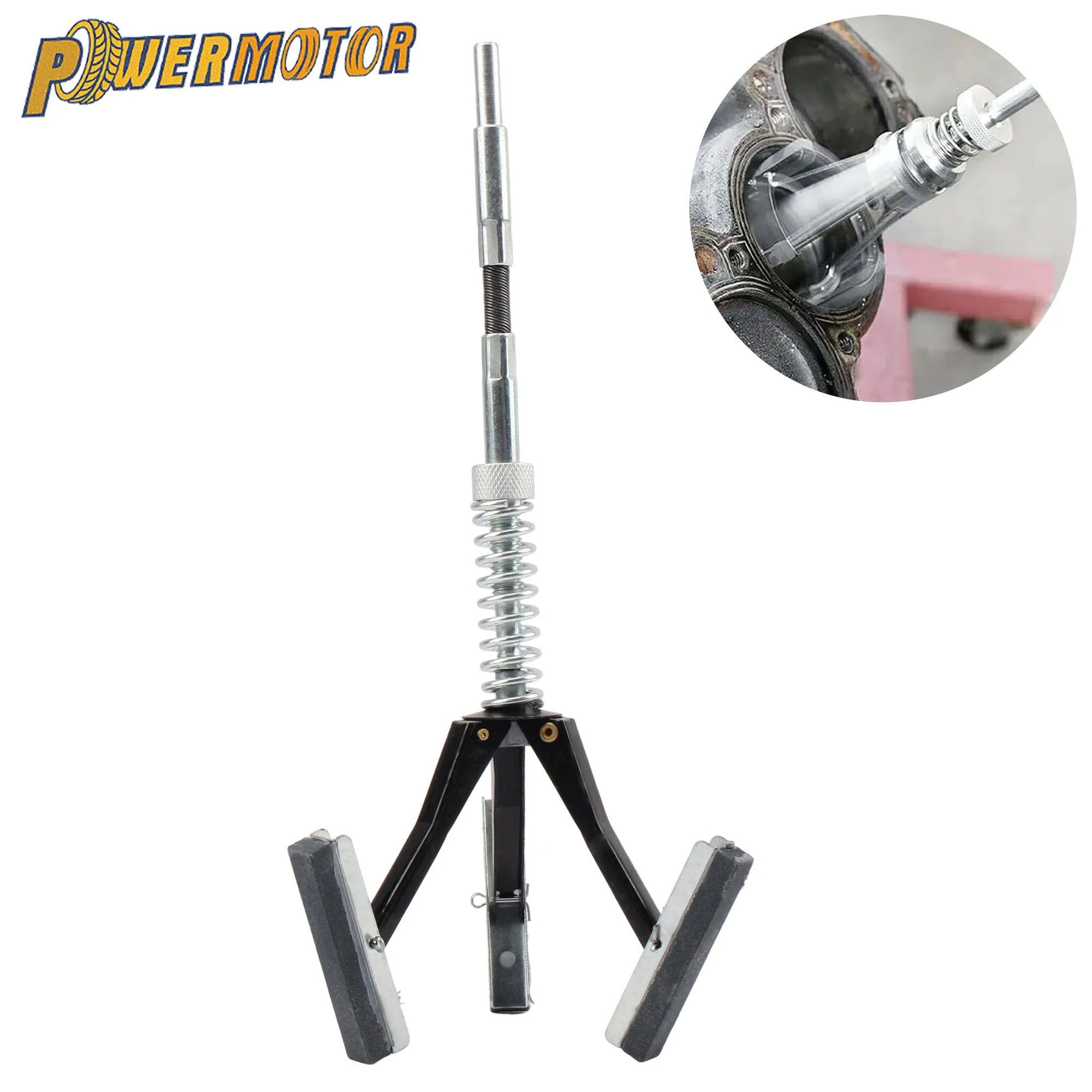 

Motorcycle 2 Inch Adjustable Cylinder Hone Deglazer Three-jaw Cylinder Sander Brake Cylinder Hone Tool Flexible Shaft Honing