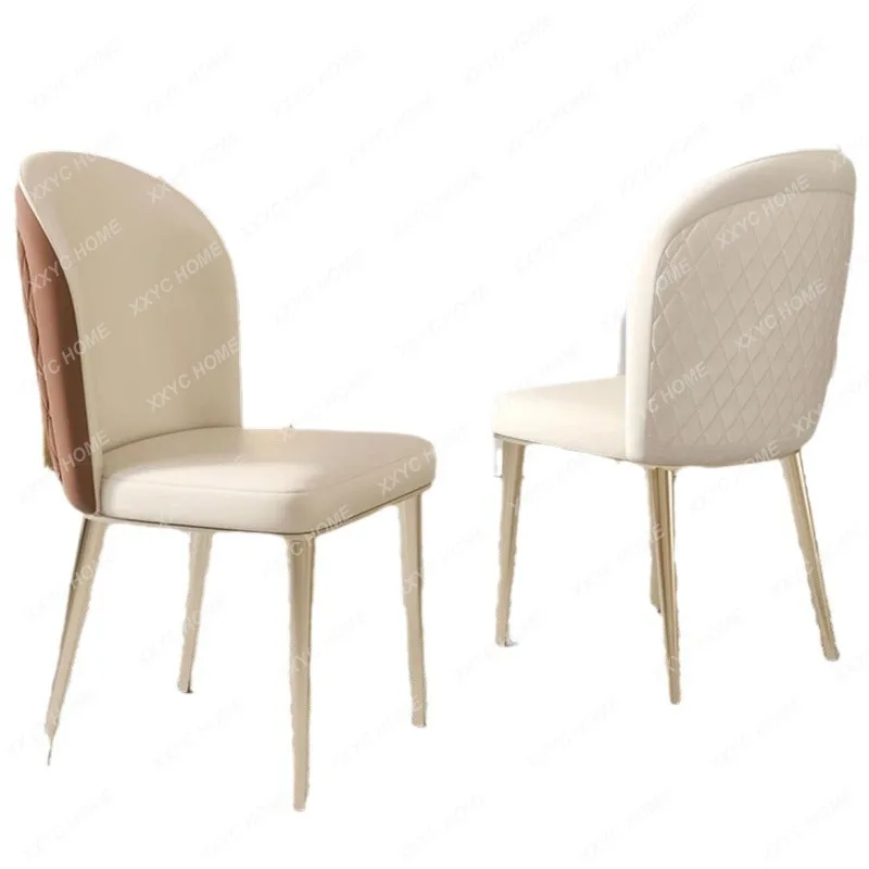 

Leather Dining Chair Home Advanced Stool Home Make-up Chair