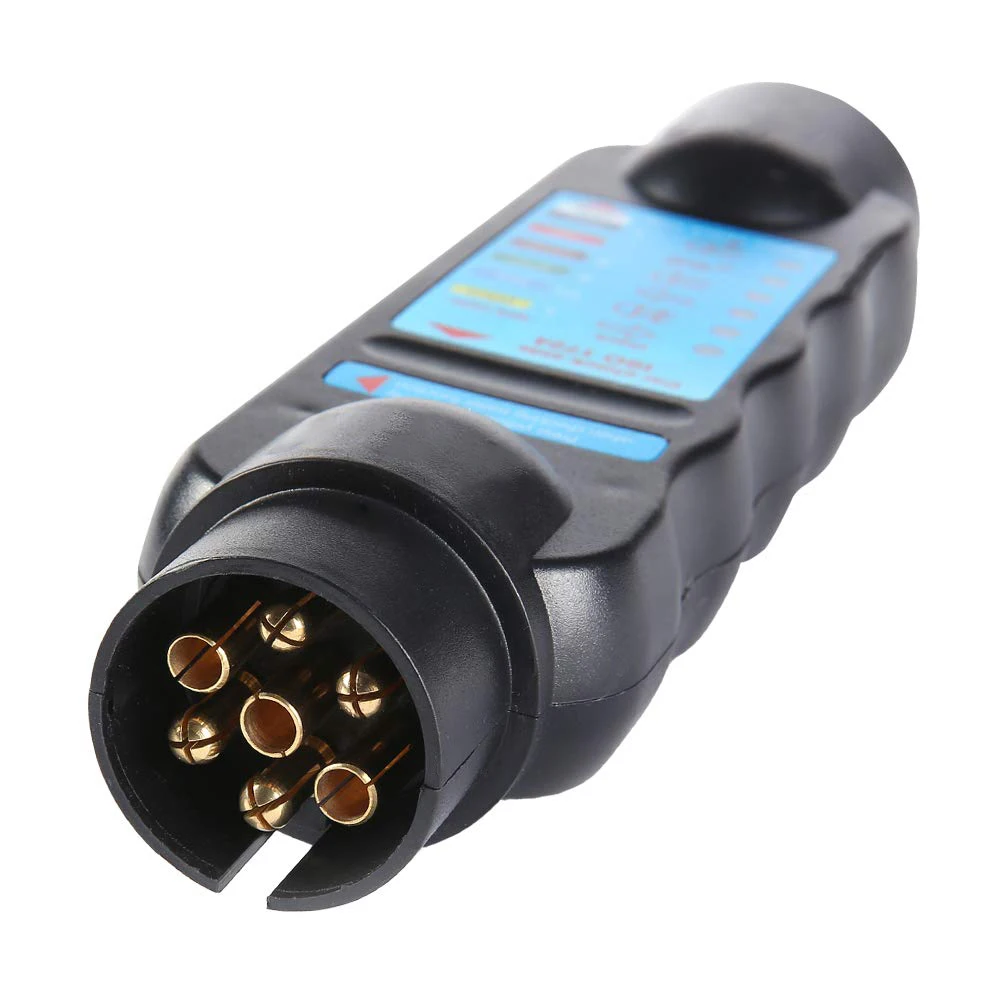 AOHEWEI 13 Pin Tester per rimorchio indicatori luminosi spina e presa connettore strumento 12V circuito di cablaggio diagnostico per camion Caravan