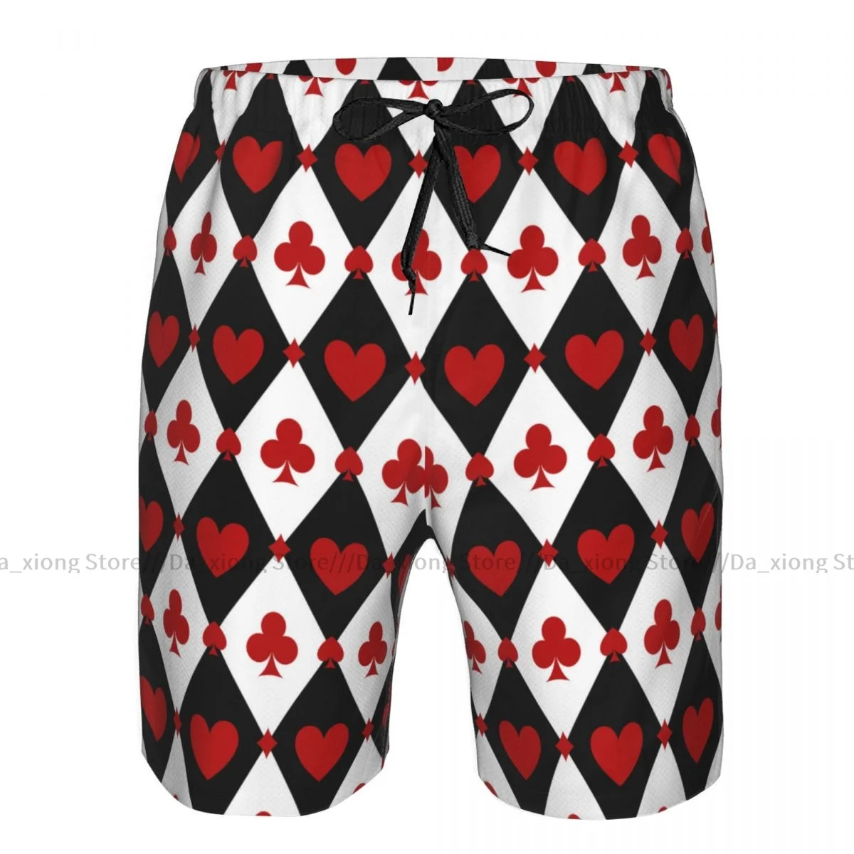 Poker Background Quick Dry Swimming Shorts For Men Swimwear Swimsuit Trunk Bathing Beach Wear