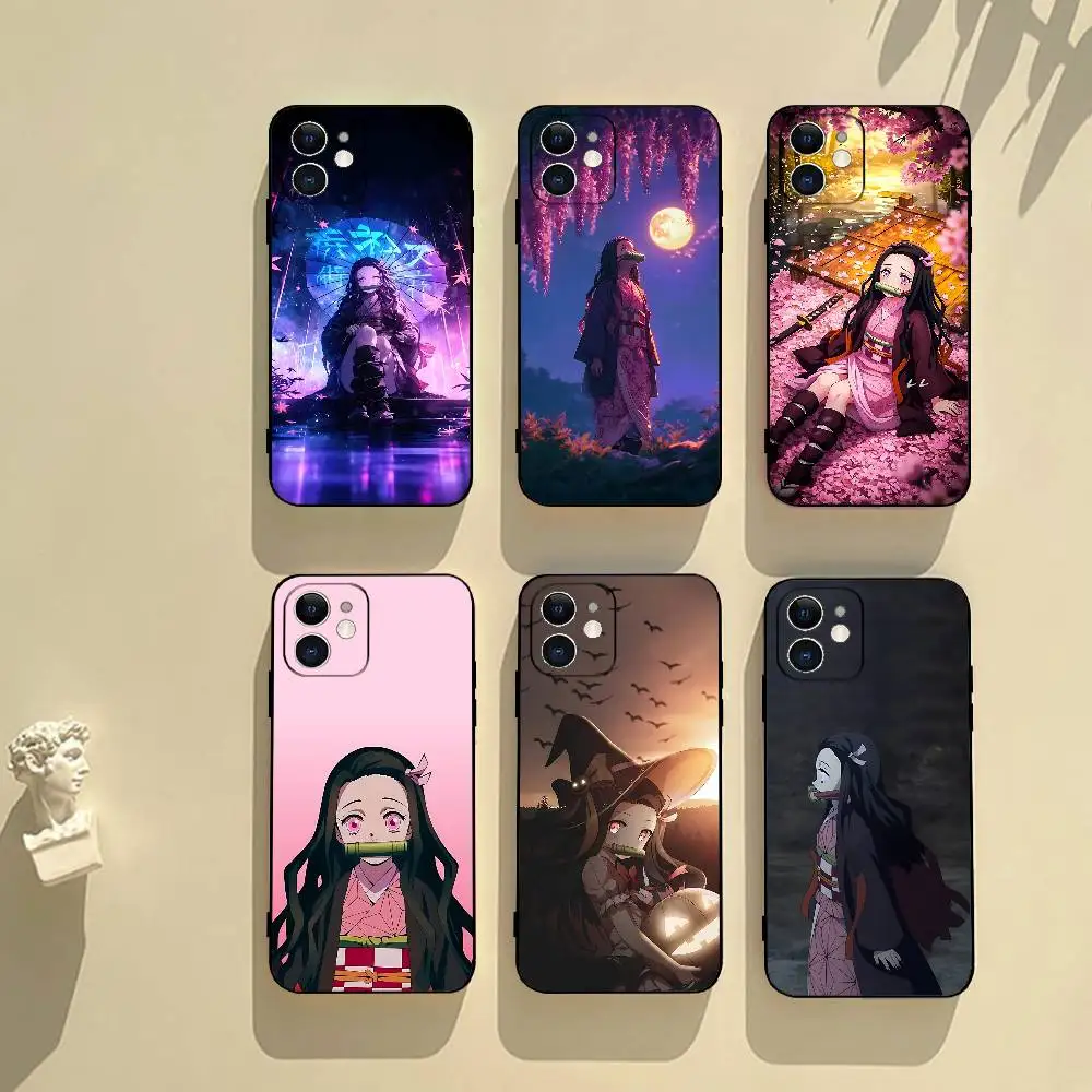 

Kamado Nezuko R-Demon Slayer Phone Case Black Phone Case For IPhone 17/16/15/13/14 Pro Max/ 11Plus/X/Xr/Xs Max 13mini