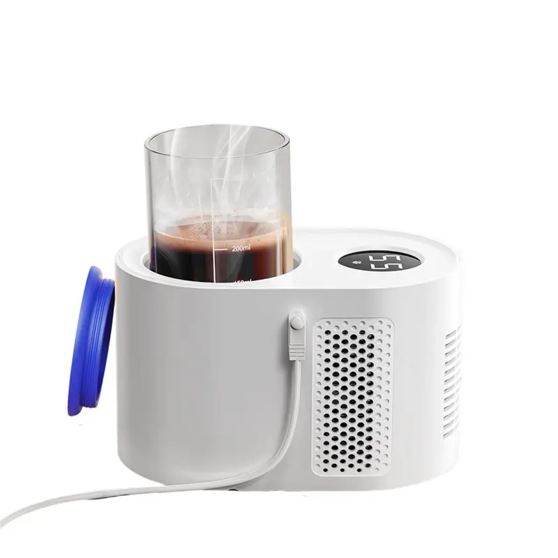 

A01F-For Desk Coffee Cup Warmer, Mini Refrigerator For Wine Chiller(Cooling, Heating, And Fermentation) Warmerfor US Plug