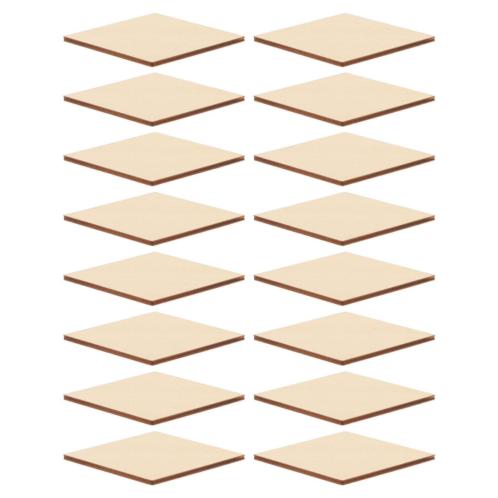 

30pcs Wooden Slices Craft Materials Diy Rhombus Wood Pieces For Party Home Decor Christmas Ornament Wall Hanging Handicraft