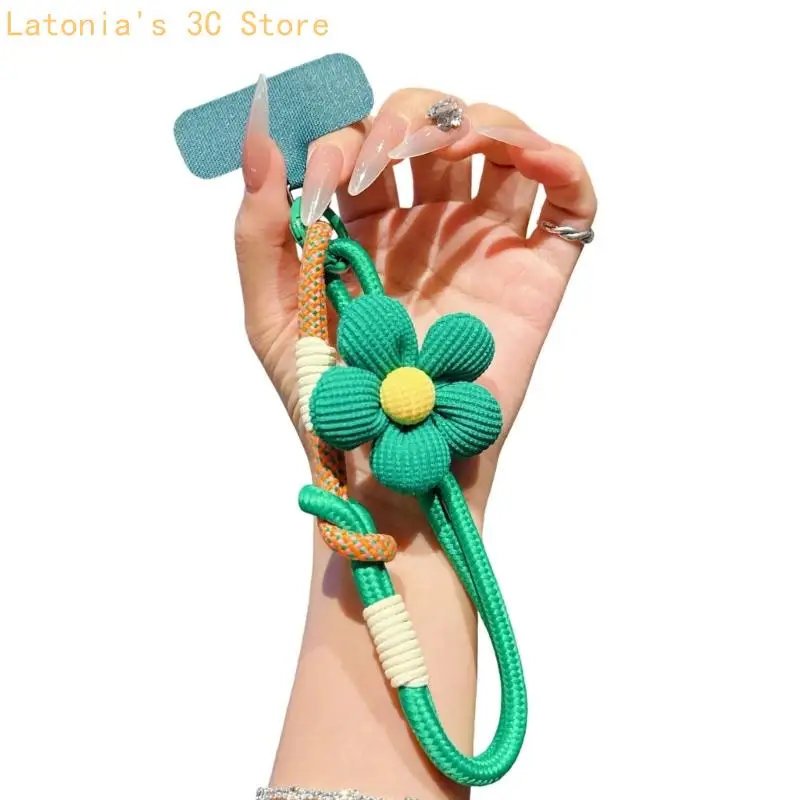 Modisches Blumenmuster, universelles Handy-Handgelenk-Lanyard für Anti-Verlust-Sicherheit – Detail 7