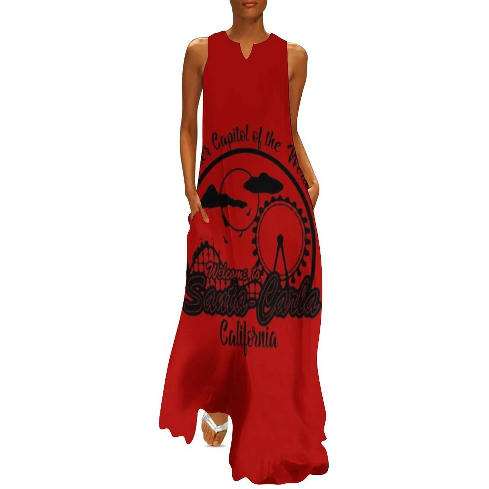 

The Lost Boys Welcome To Santa Carla on Red Long Dress ceremony dresses women's clothing trend 2025 birthday dress