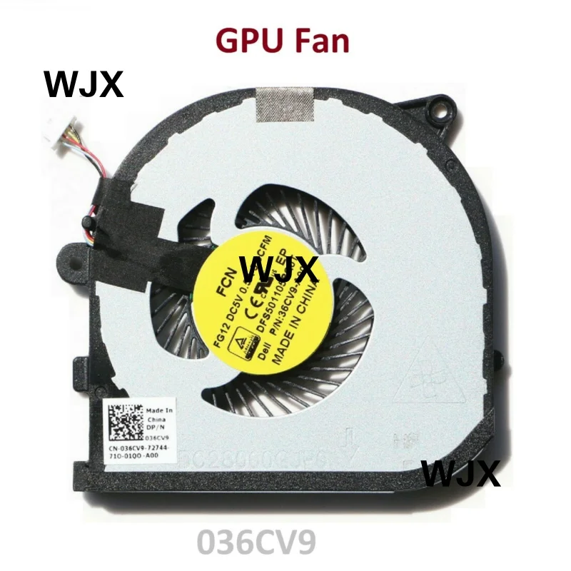 New For Dell XPS15 XPS 9550 Precision M5510 GPU Cooling Fan 036CV9  36CV9