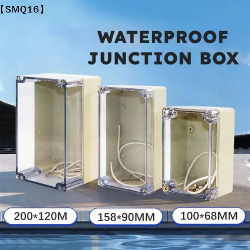 Diy Electronics Websites - Wodoodporna obudowa elektryczna IP65 ABS, przezroczysta,