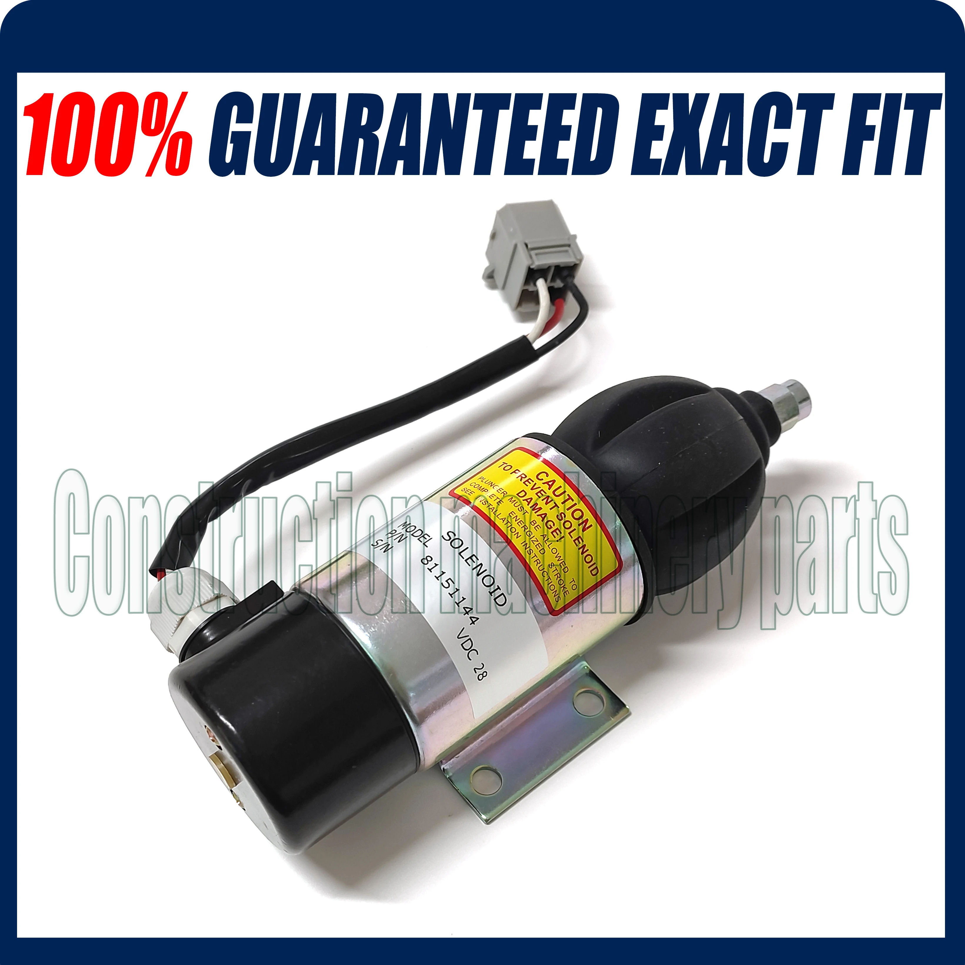 New Fuel Shutdown Solenoid 81151144,872805,1318039,1318042 28V for PERKINS, VOLVO PENTA