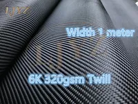 [Grade A+] Real Carbon Fiber Fabric 6K 320gsm/10.6oz 2x2 twill Carbon Fiber Cloth Carbon Fabric 40\