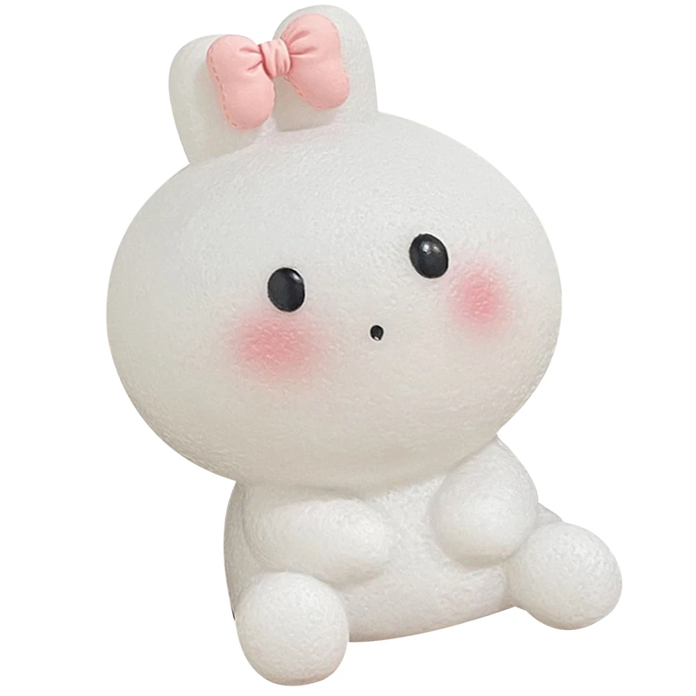 

Rechargeable Desk Lamp Small Night Light Bunny Table Lamps Room Bedside Rabbit LED Lighting Decor