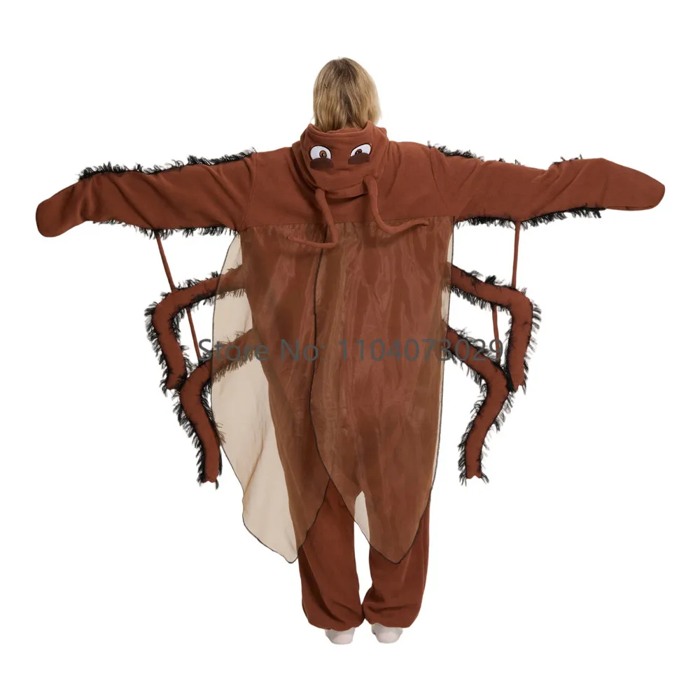 Onesieshow Animal Kigurumi Pyjamas Halloween Onesies Adult Cartoon Cockroach Pajama Cosplay Party Costume Women Men Homewear