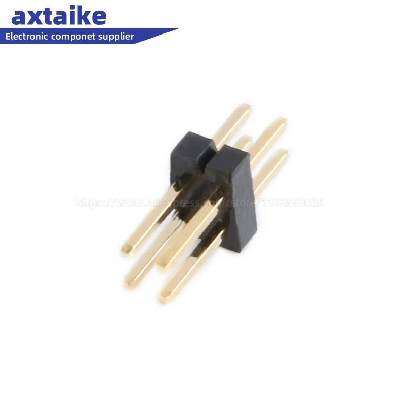 20PCS 2*3-40P 1.27mm Double row Male PCB Board Pin Header Connector Strip Pinheader 3/4/5/6/7/8/10/12/15p 20p 25p 30p 40p 50Pin