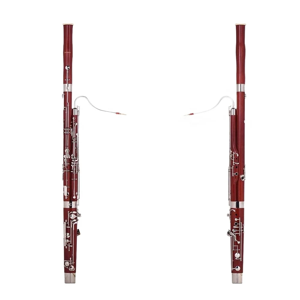 SEASOUND OEM High Quality JYCL311 Bassoon Maple Body with Silver Keys 27-Key Brown Canvas Case