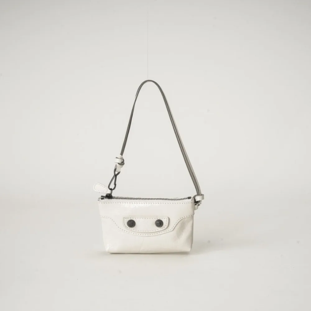 Genuine Leather Small Wallet Niche Oil Wax Leather Bag Fashion Change Texture Unique Fashion Simple Daily Elegant Casual