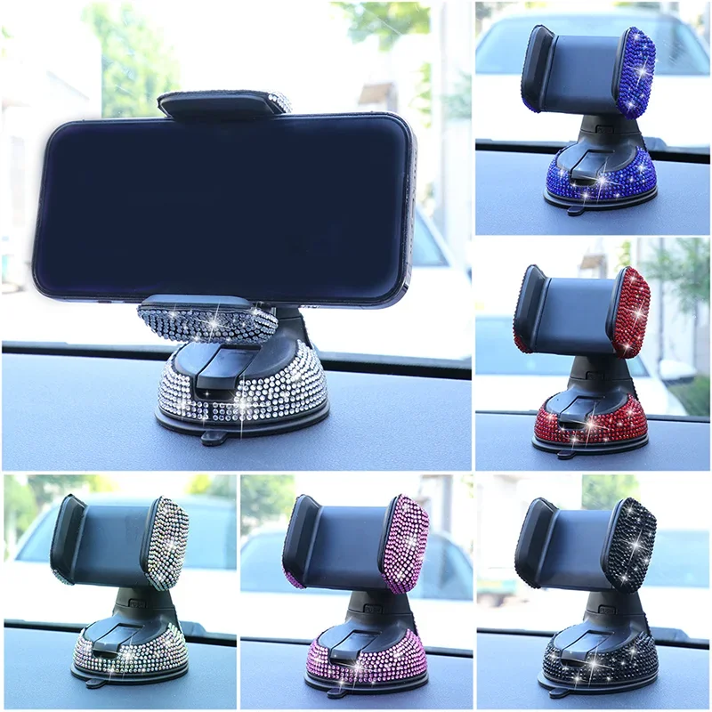 Crystal Diamond Auto-Handyhalterung, Bling-Strass-Autohalterung, magnetischer Ständer, Handy-GPS-Halterung für iPhone, Samsung, Xiaomi