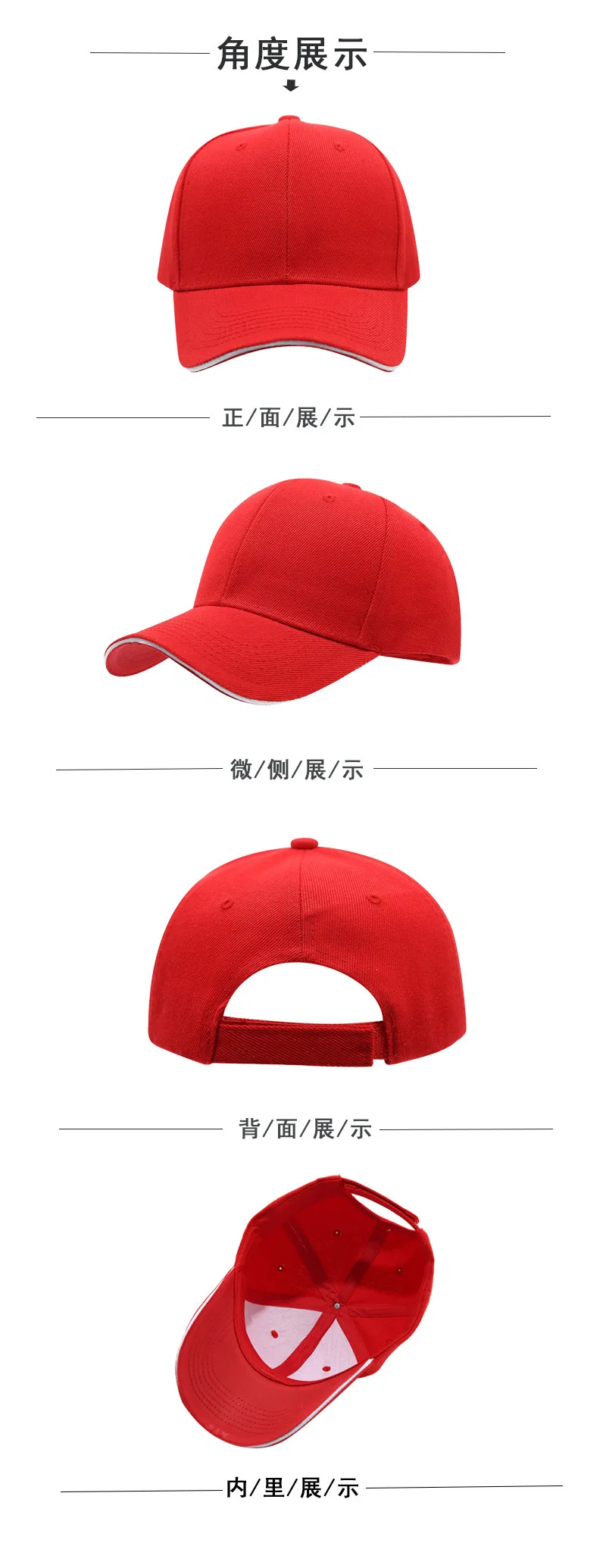 17 Farben 6 Stück Feine Woll-Baseballkappen für Herren und Damen Einfarbige Freizeitkappen für Outdoor und Reisen Modische Mützen – Detail 5