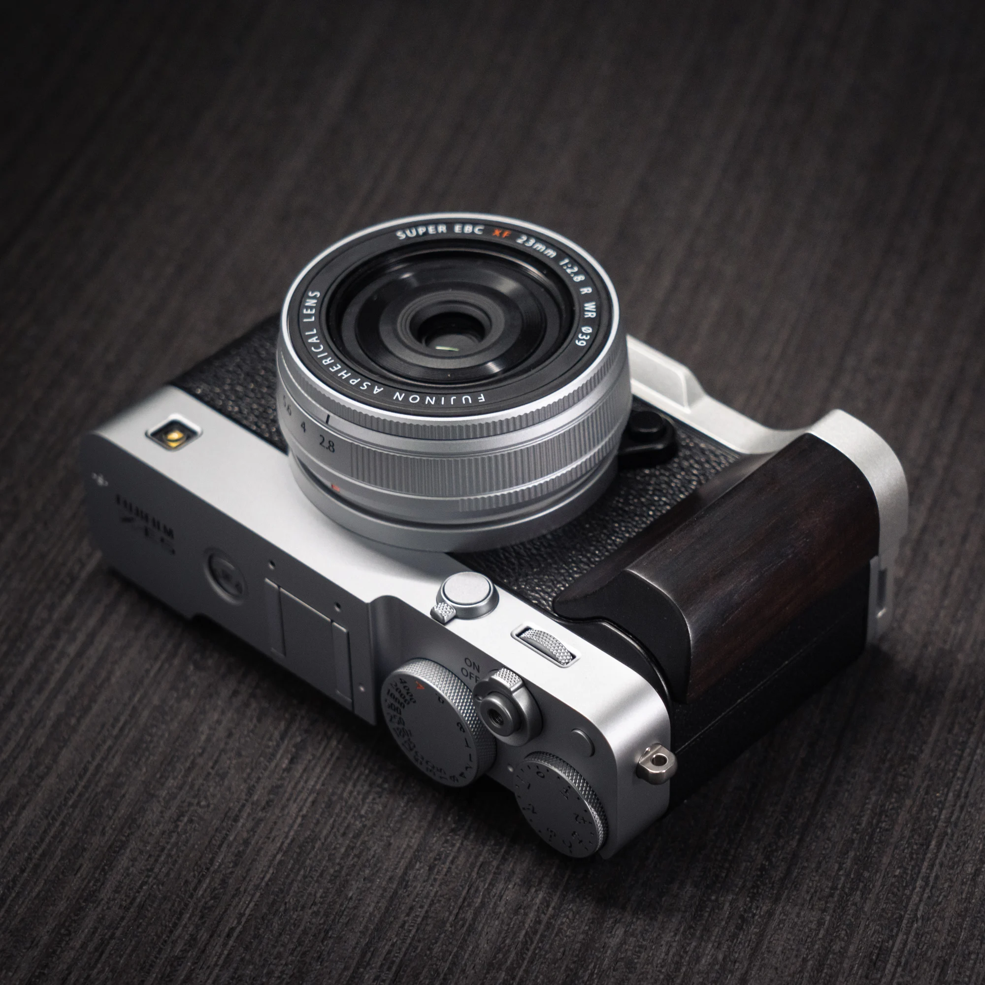 Handgefertigter Kamera-Handgriff aus Holz, L-Platte, Schnellverschluss-Halter für Fujifilm XE5 Fuji X-E5 – Detail 9