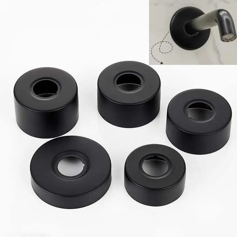 New Stainless Steel Shower Faucet Cover Black Plastic Thickened Decorative Cover For Shower Faucet/Mixing Valve