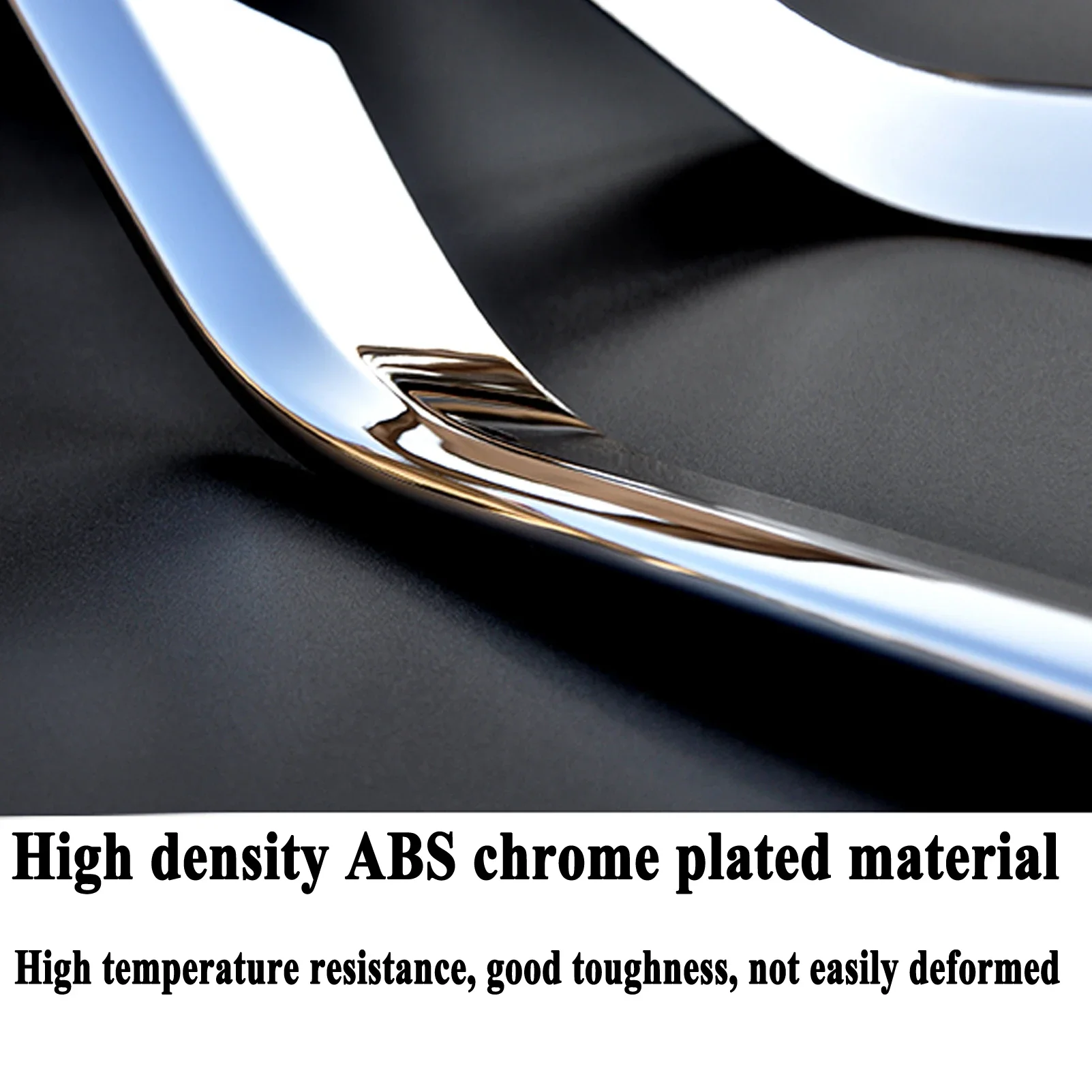 For Golf Mk7 VII 5-door sedan 2018 1 Pair Rear Bumper Trim Bezels Stainless Steel Chrome Left and Right