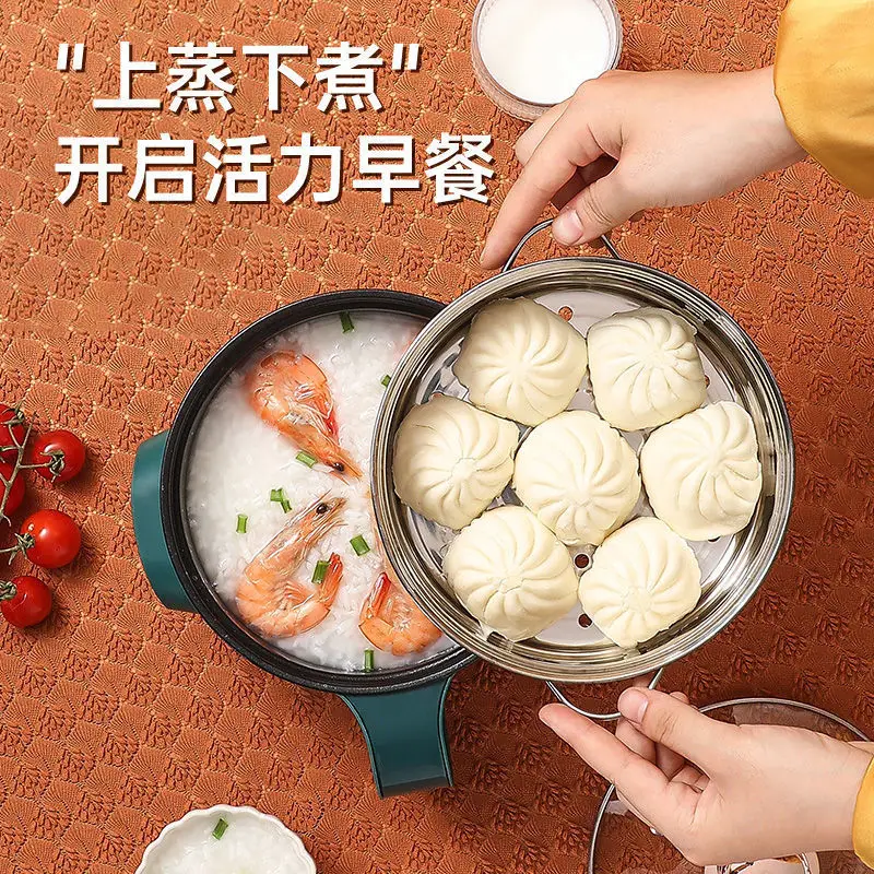 Electric Hot Pot Cooker Multicooker Hotpot Stew Heating Eggs Soup Pan Noodles  Steamer Rice Cookers Cooking Pot EU Plug