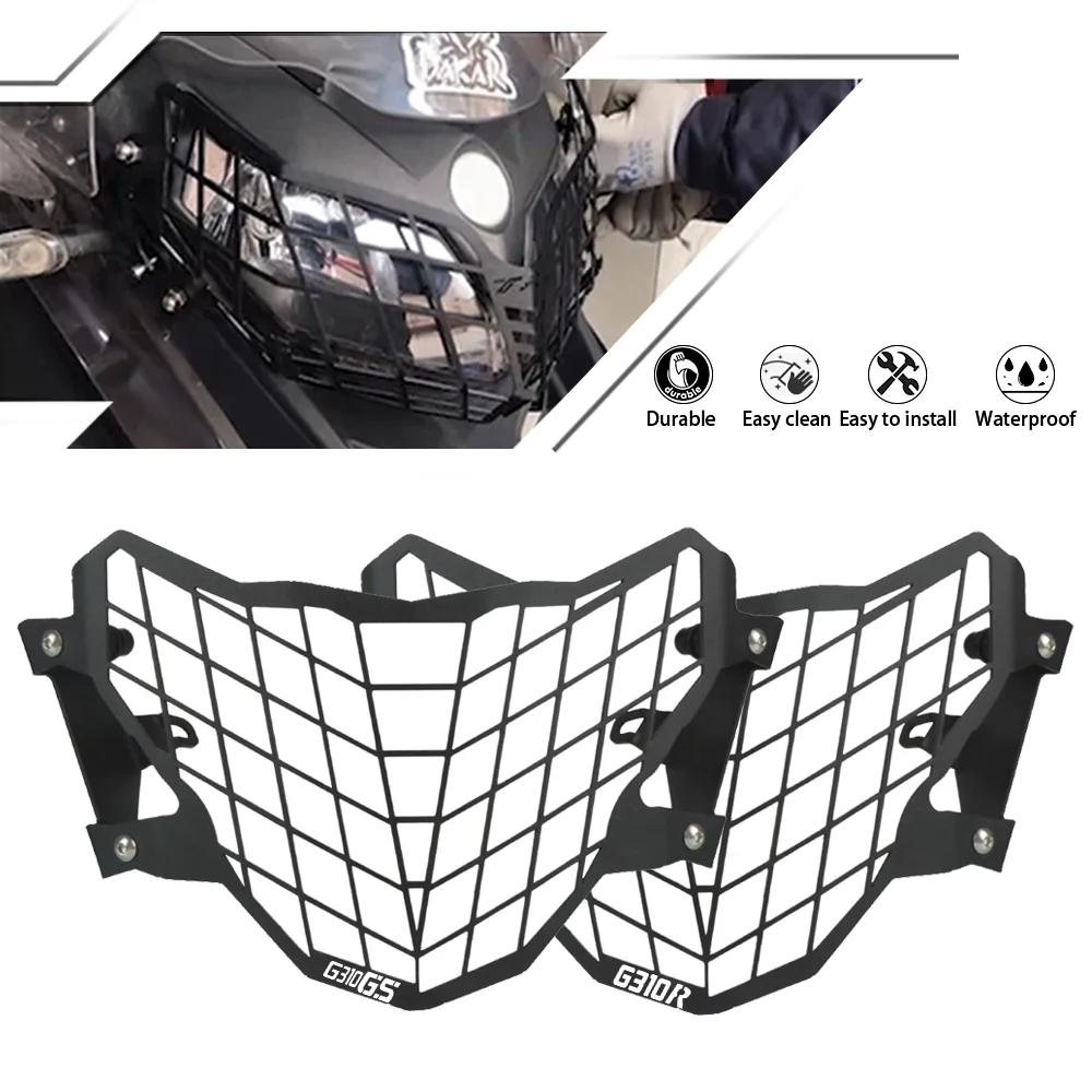 

For BMW G310GS G310R Motorcycles G 310GS 310R GS R Headlight Protector Guard Front Head Lamp Grill Protection Cover Accessories