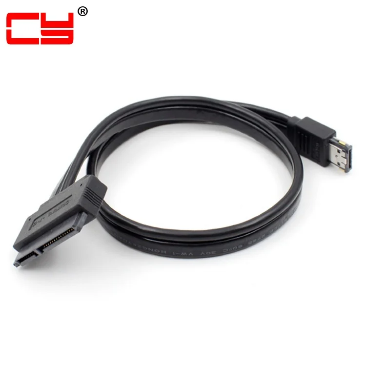 CYSM Xiwai SATA 22Pin to Dual Power 12V 5V eSATAp Power ESATA USB 2.0 Combo Cable for 2.5