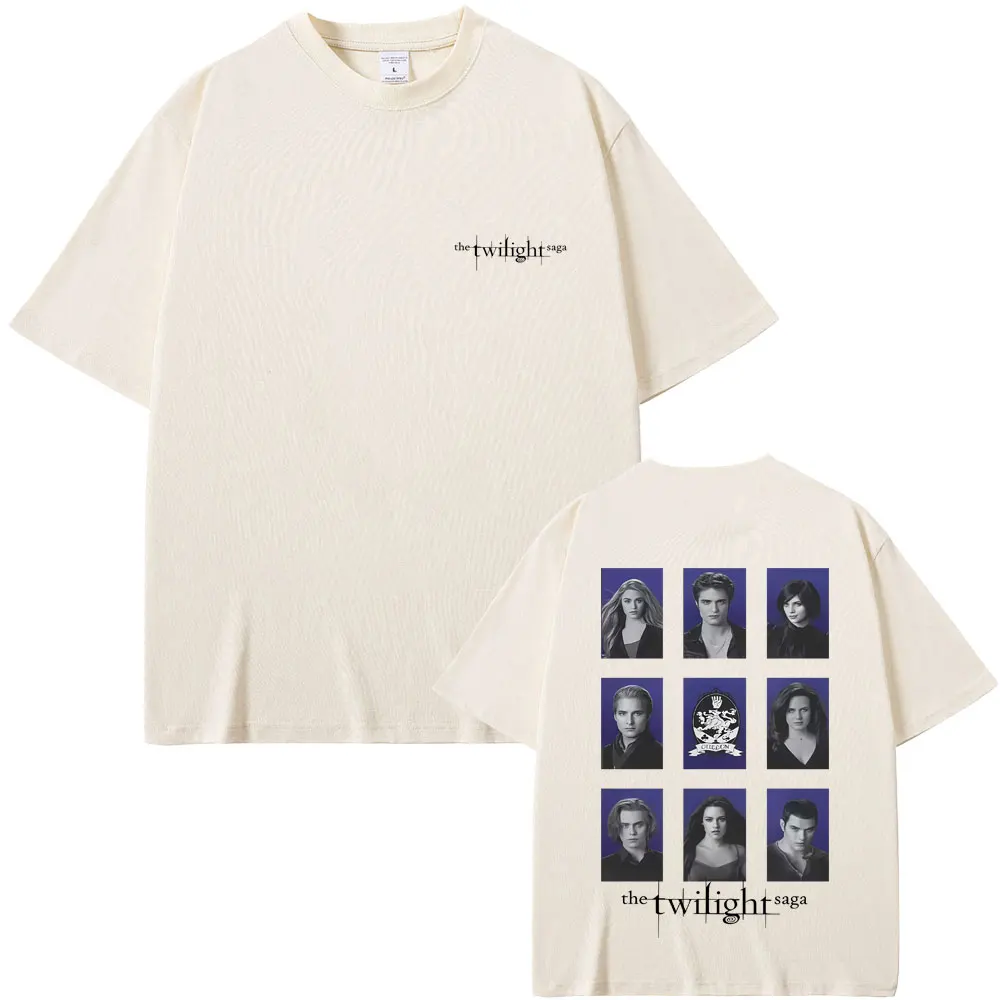 الشفق الجرافيك تي شيرت مصاص دماء روبرت باتينسون إدوارد كولين بيلا جاكوب الأسود تي شيرت الرجال النساء عادية المتضخم تي شيرت #6