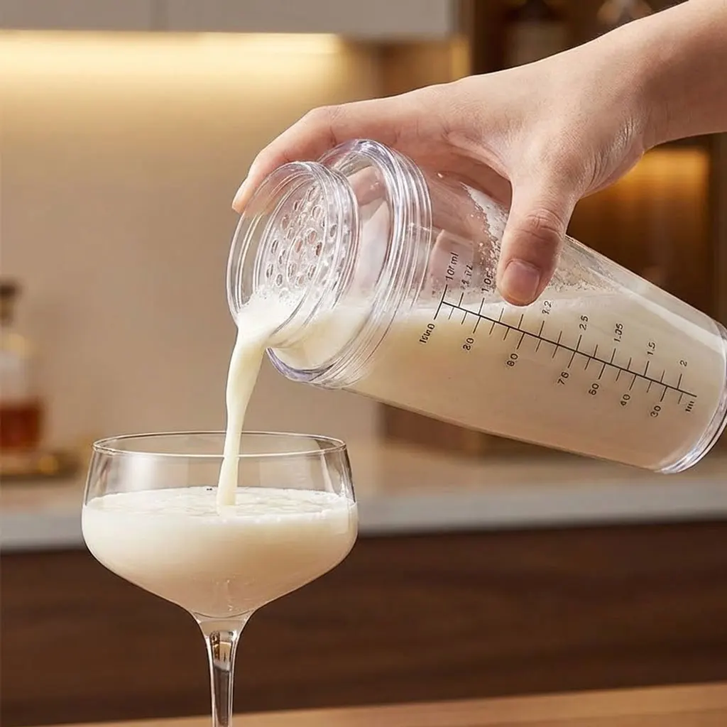 Coctelera importada a prueba de fugas: herramienta portátil a escala de 200 ml para mezclar salsa