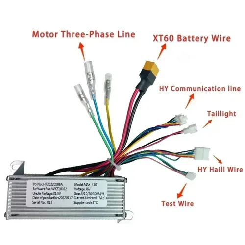 Imagen 2 del producto MAX Style 350W 36V 17A Original Tuya FOSTON x-play DIGMA Scooter controlador Bluetooth Hoverboard para 10 pulgadas velocidad máxima 40 Km/h