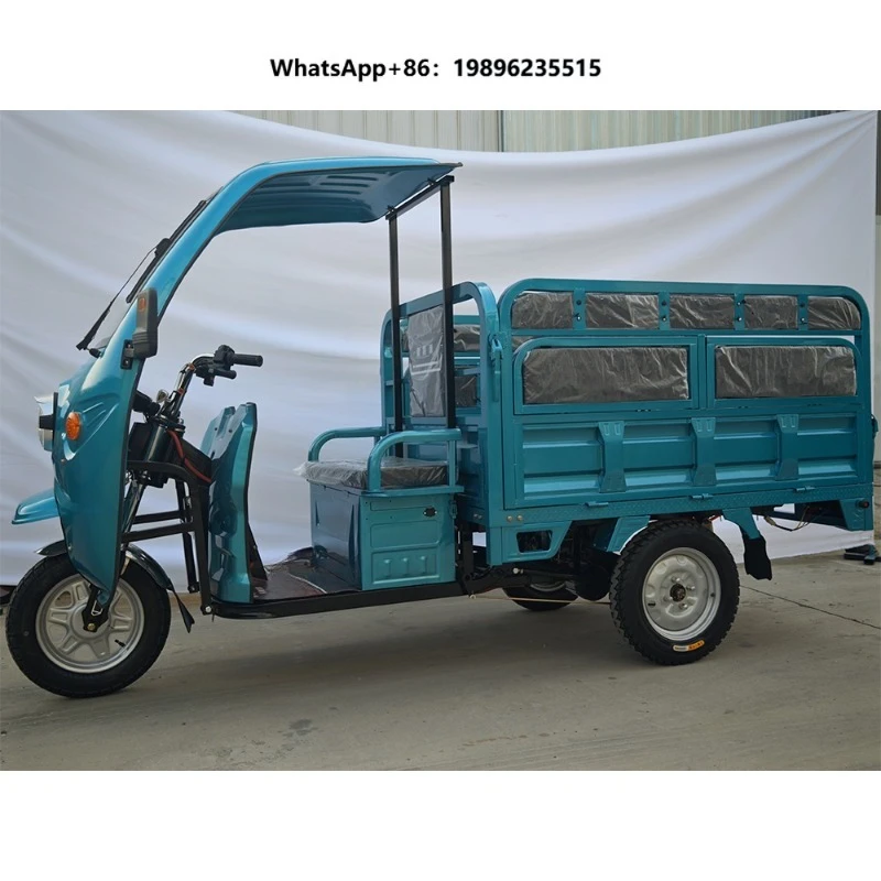 New Electric Tricycle Solar Electric Bike Tire Tricycle With Cabin