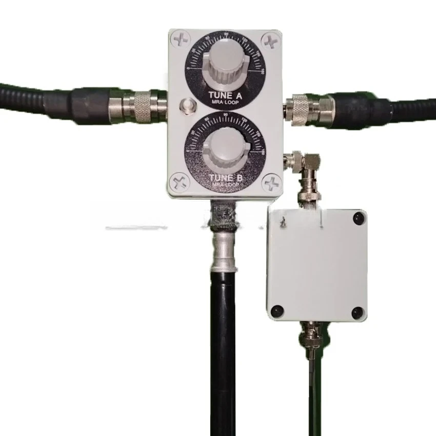 QRP 20W Small Loop Antenna – Tunable 5-30MHz HF Antenna for ICOM-705 & Portable Ham Radio, Ideal for Indoor/Outdoor Use