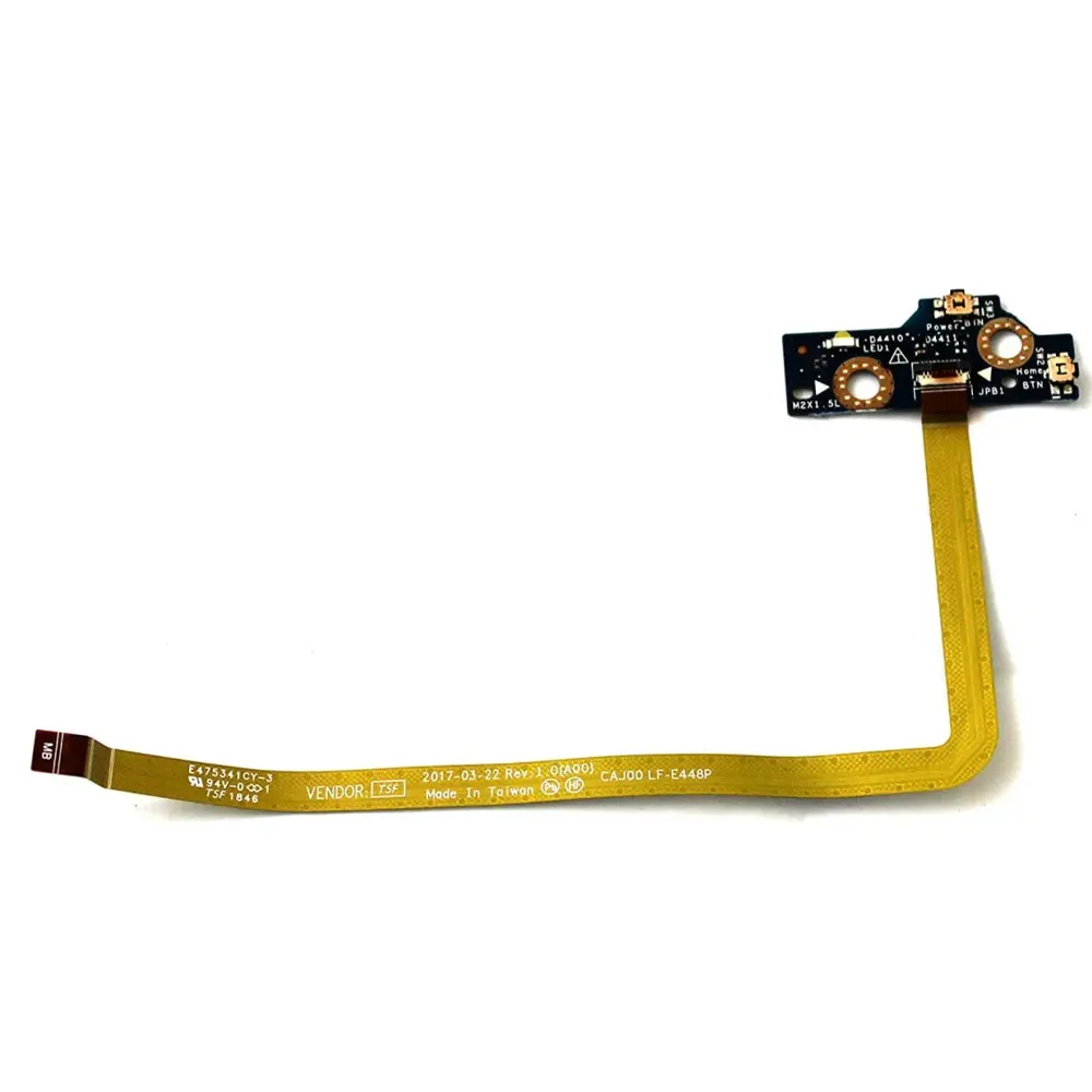 OEM For Dell Latitude 7285 E7285 2-in-1 Laptop Power Button Board with Cable Switch Repairing Accessories LF-E448P LS-E441P