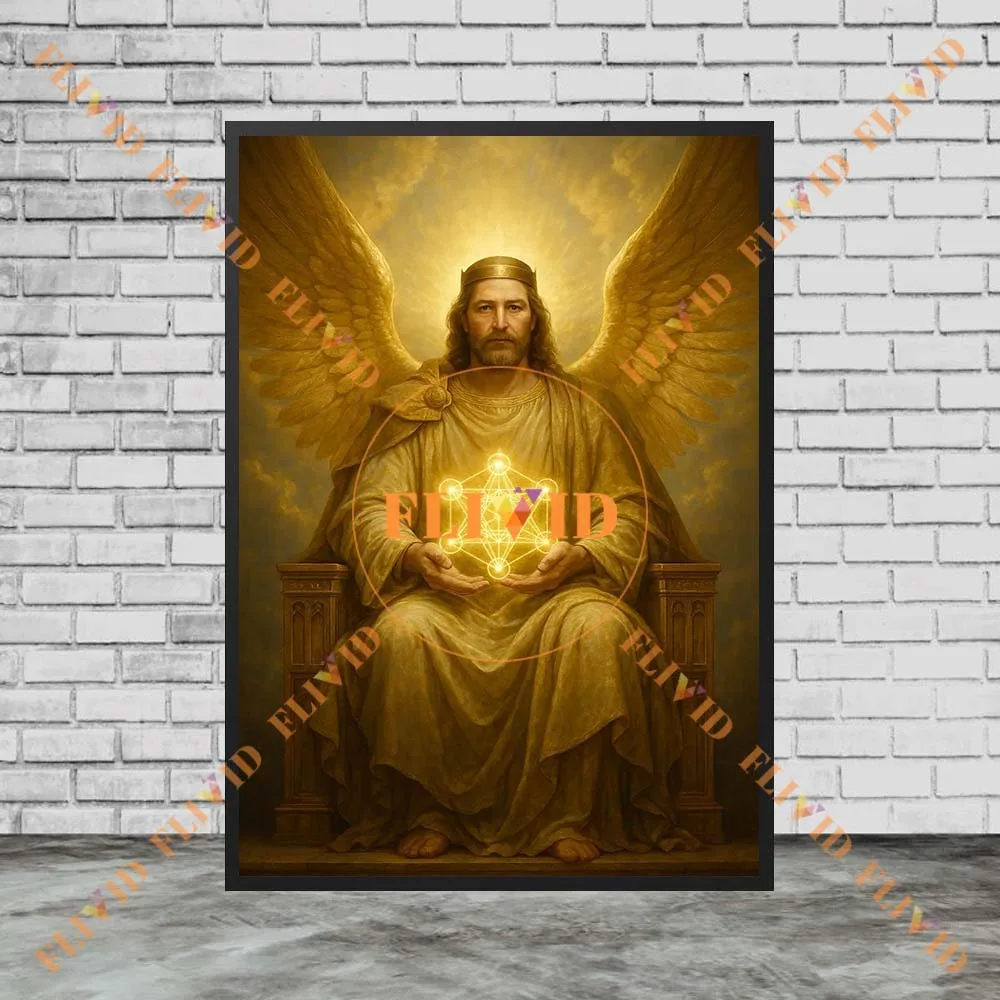 Religion Spirituality Arcangelo San Michele Catholicism Poster Wall Pictures For Church Decor Wall Art Canvas Painting Unframed