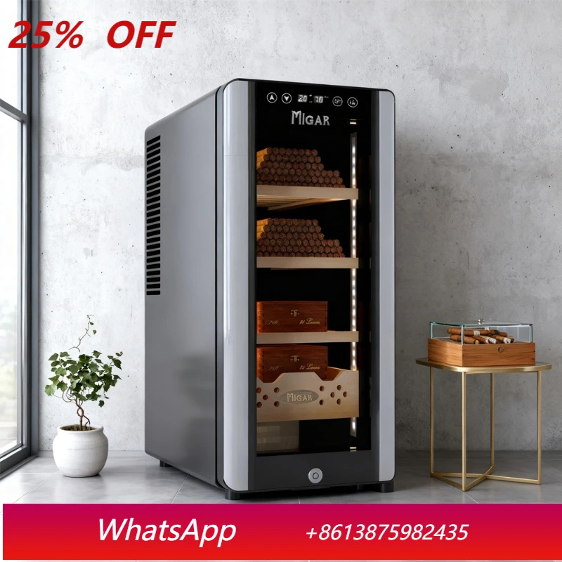 

YJQ Cigar Cabinet Intelligent Electronic Temperature Control Constant Temperature Frost-free Moisturizing Cigar Cabinet