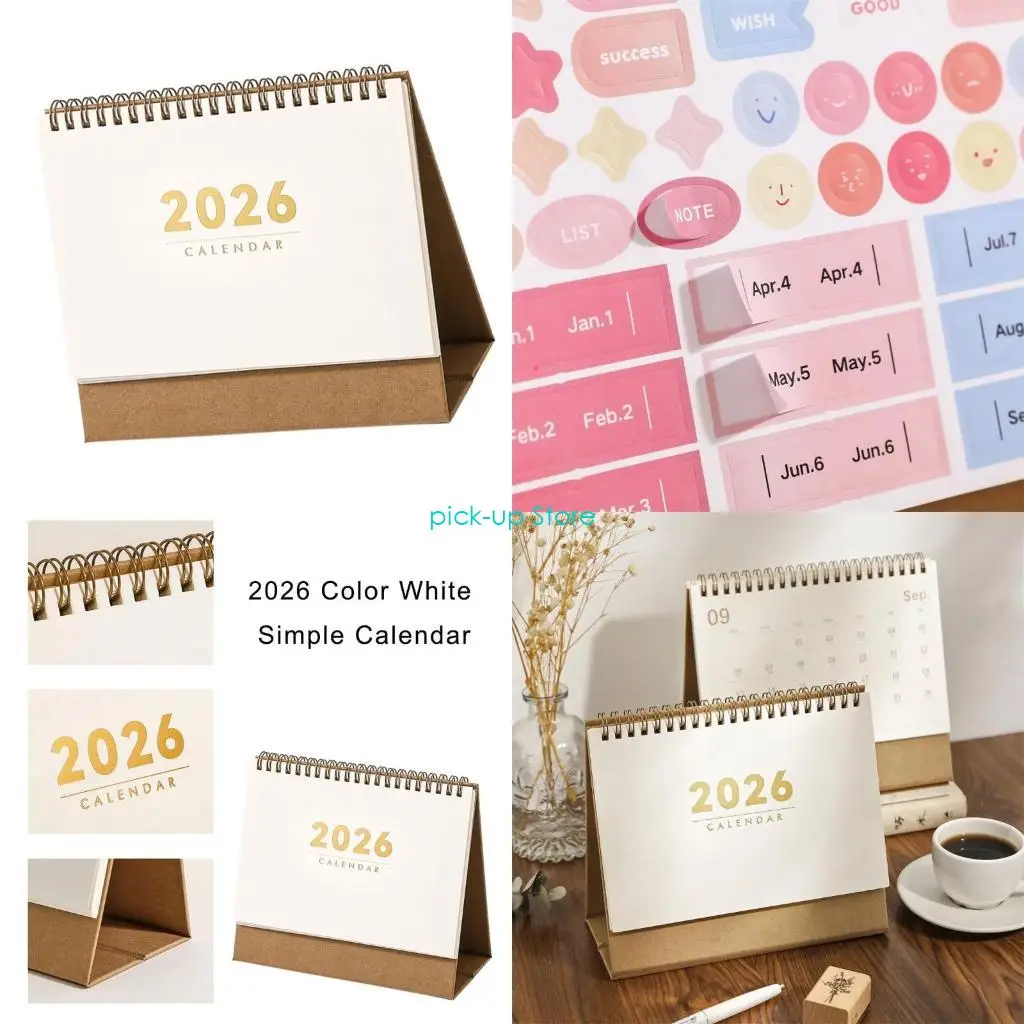 

Настольный календарь Q5WA 2026 на 16 месяцев с 09.2025 по 12.2026 с наклейкой