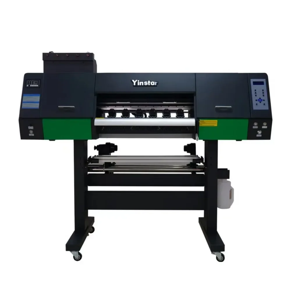 Yinstar Digital Dtf Printer T-shirt Printing Equipment Direct Print To Film Powder Dryer Shaker 2 Heads XP600 i3200