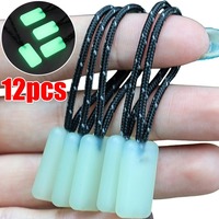 12/1pcs Luminous Zipper Pull Ultra-Bright Glow in The Dark Night Anti-lost Ends Tent Lock Zips for Coats Jackets Bag Rucksacks