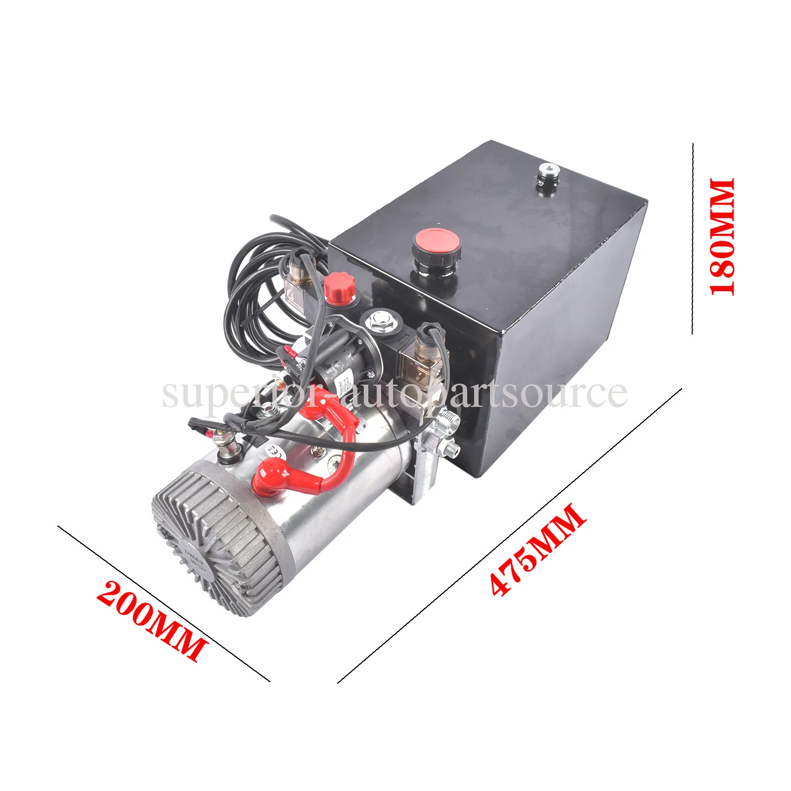 AP03 8 كوارت مضخة هيدروليكية مزدوجة التمثيل مقطورة تفريغ 12 فولت تيار مستمر وحدة الطاقة 3200 رطل لكل بوصة مربعة ماكس