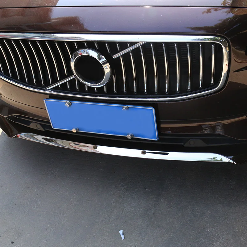 Car styling For volvo s90 v90CC chrome decorative front bumper trim strip 2016-2020 Car accessories Car sticker