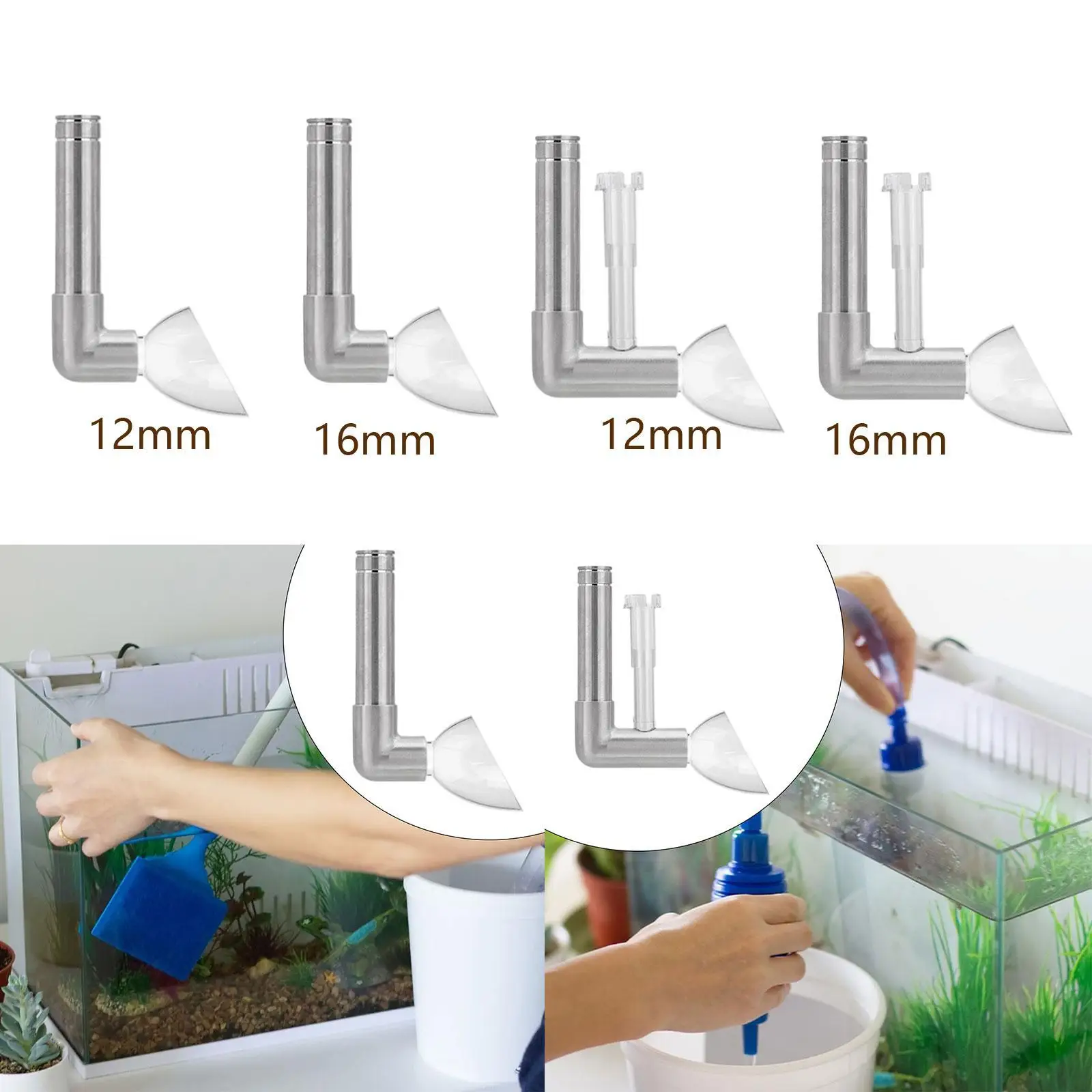 Fishes Tank Outlet Pipe Water Filtration Equipment Space Saving Easy to Install