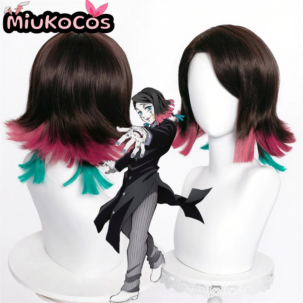 

В НАЛИЧИИ Enmu Косплей Парик MiukoCosplay Аниме Demon Slayer Косплей