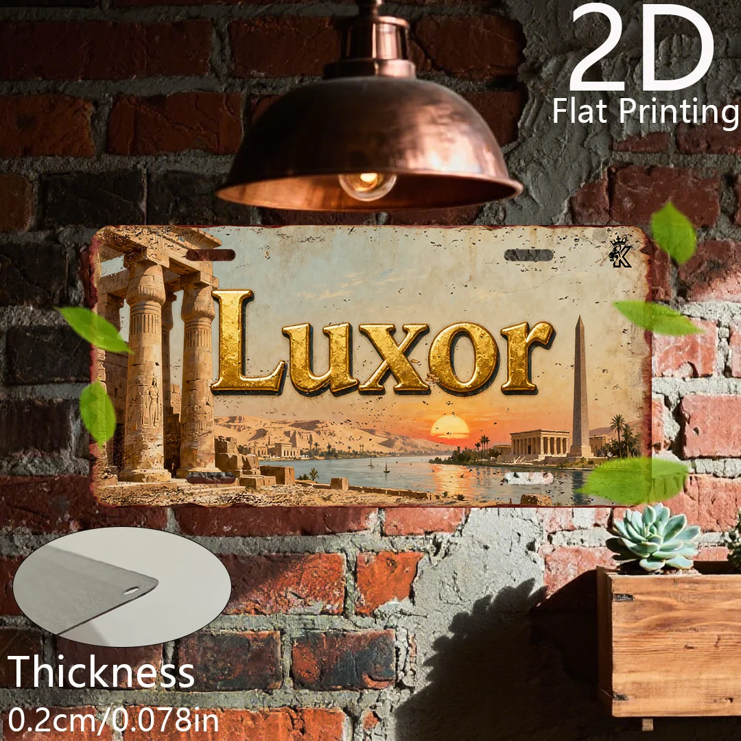 2D Flat - [Open ]2D Flat, 2D Flat Printing, Single Piece, Vintage Decorative Sign, Decorative Plaque And Ornament (6 Inches X 12