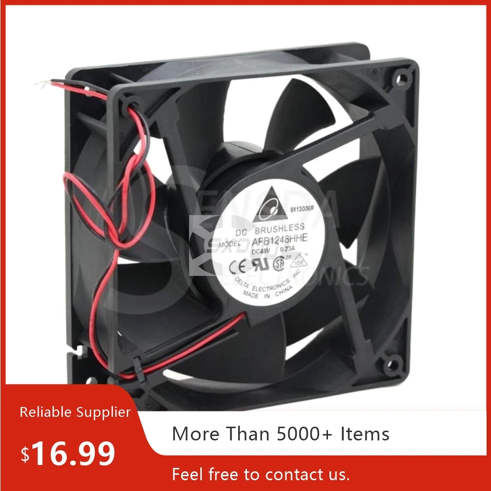 

48V Fan For Delta AFB1248HHE 120x120x38mm 48V 0.23A Dual Ball 2900RPM 120CFM Cooling Fan