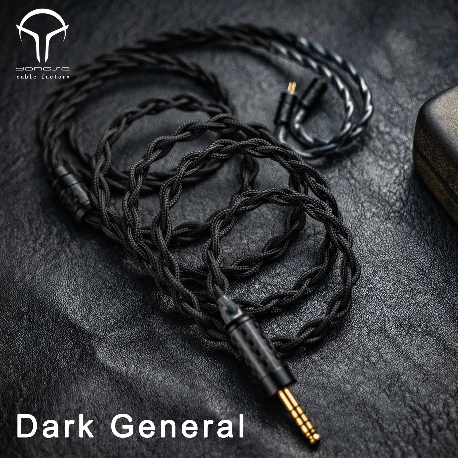 Angeldac x Yongse-كابل ترقية صوت فضي خالص ، عام مظلم ، 4 حبلا ، 5N Litz ، HiFi ، شاش PP أسود منسوج لـ IEMS Zero2 Celest